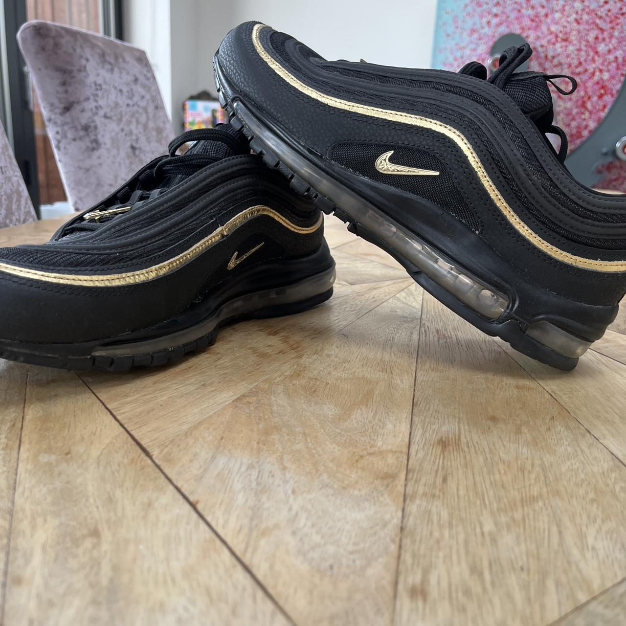 Nike 97s Gold and Black Depop