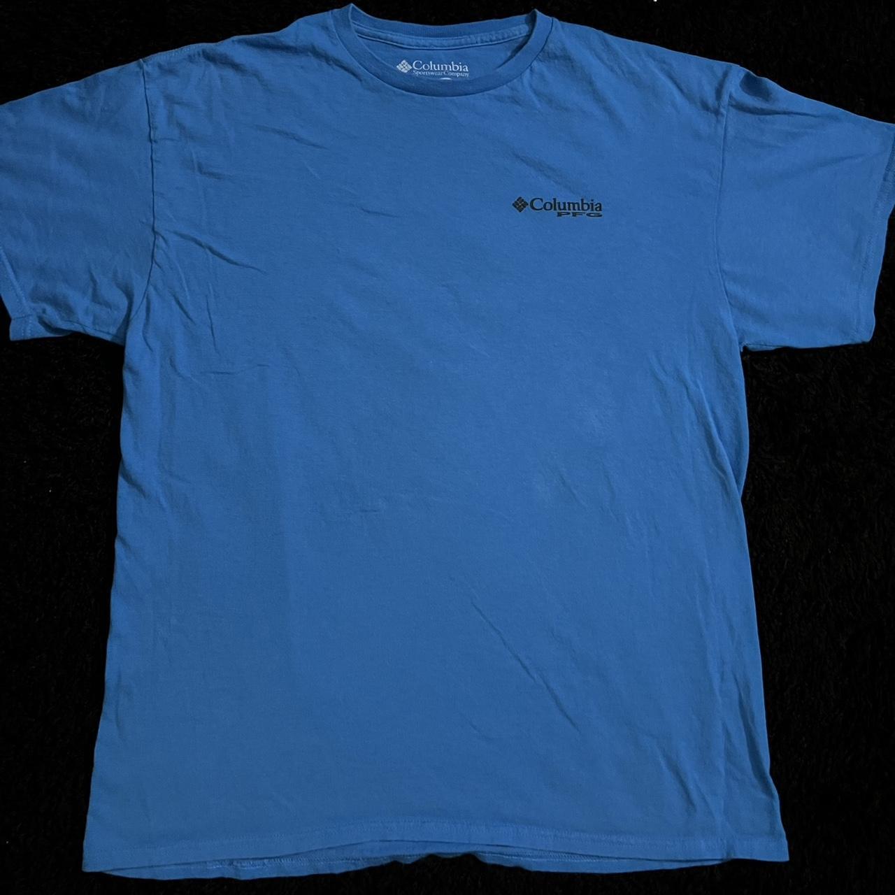 Blue Columbia Fishing Shirt #Columbia - Depop