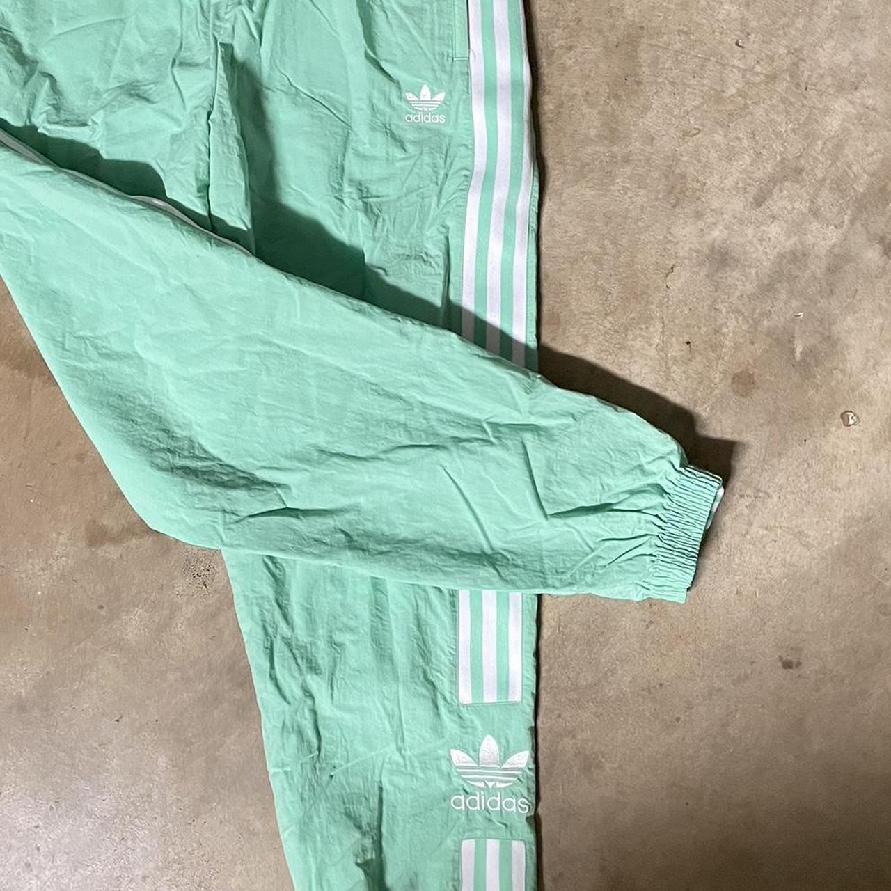 Turquoise Blue Adidas Track Pants Women’s... Depop