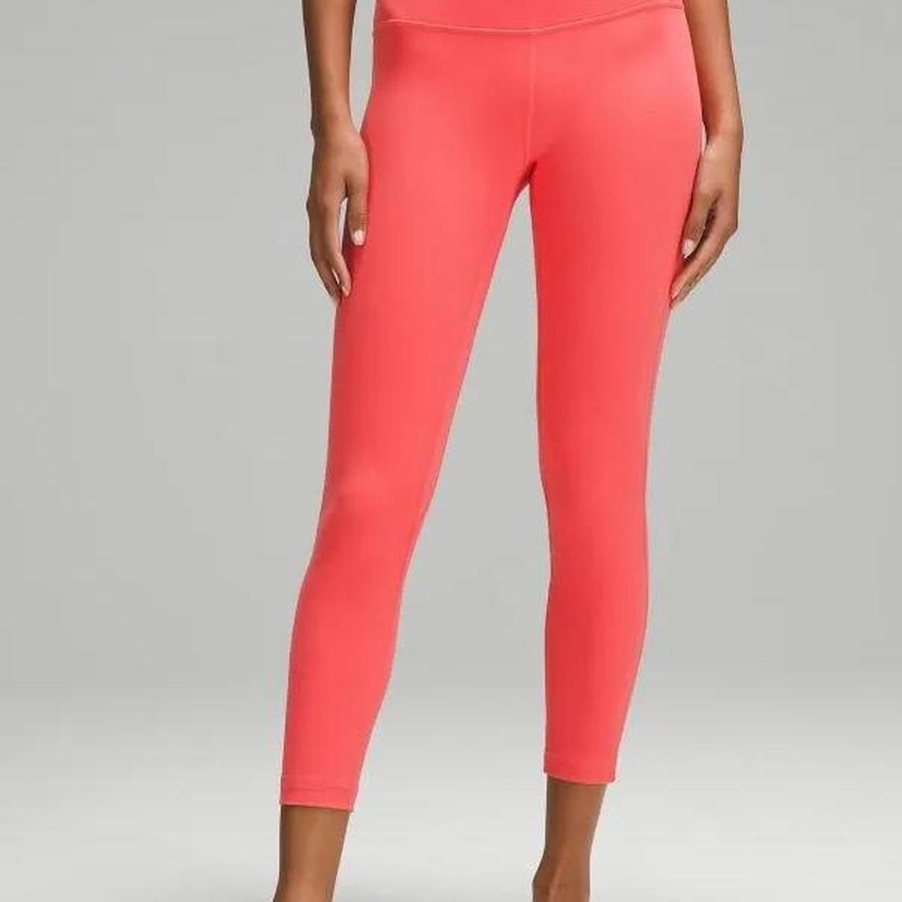 lulu lemon pink leggings size 2, worn