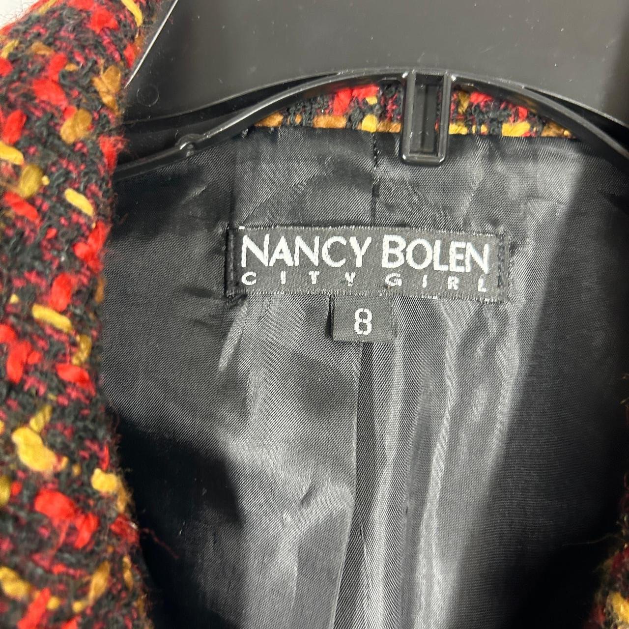 Vintage Nancy Bolen City Girl Red and Black Boucle
