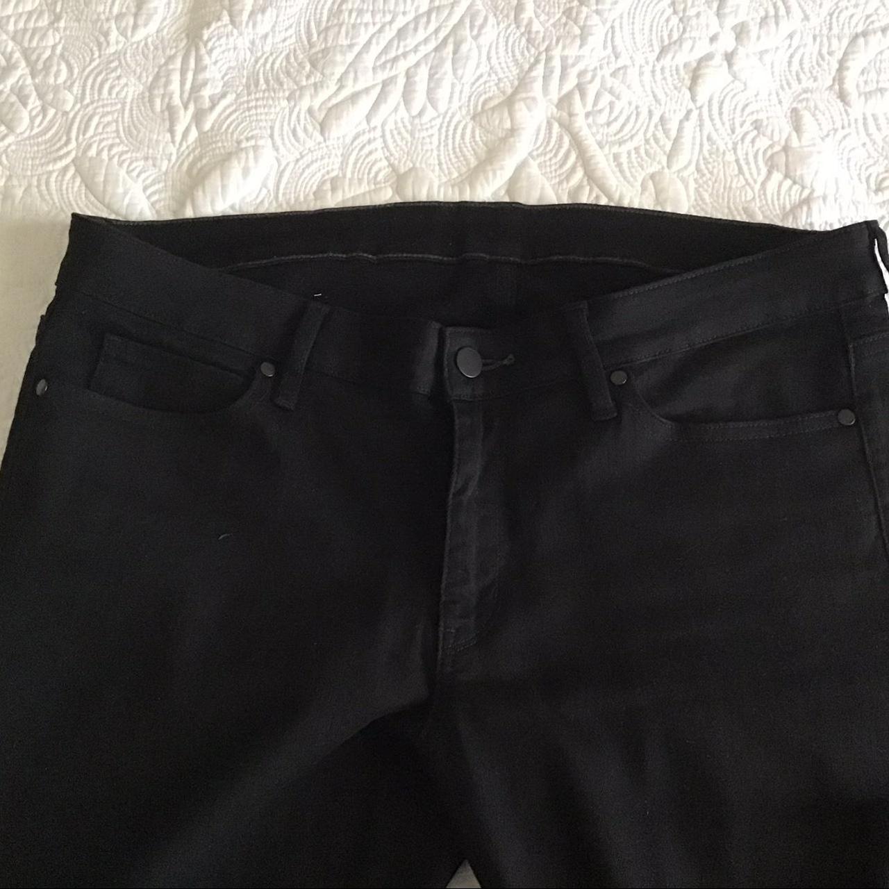 Uniqlo basic black skinny jeans Label says size 32,... - Depop