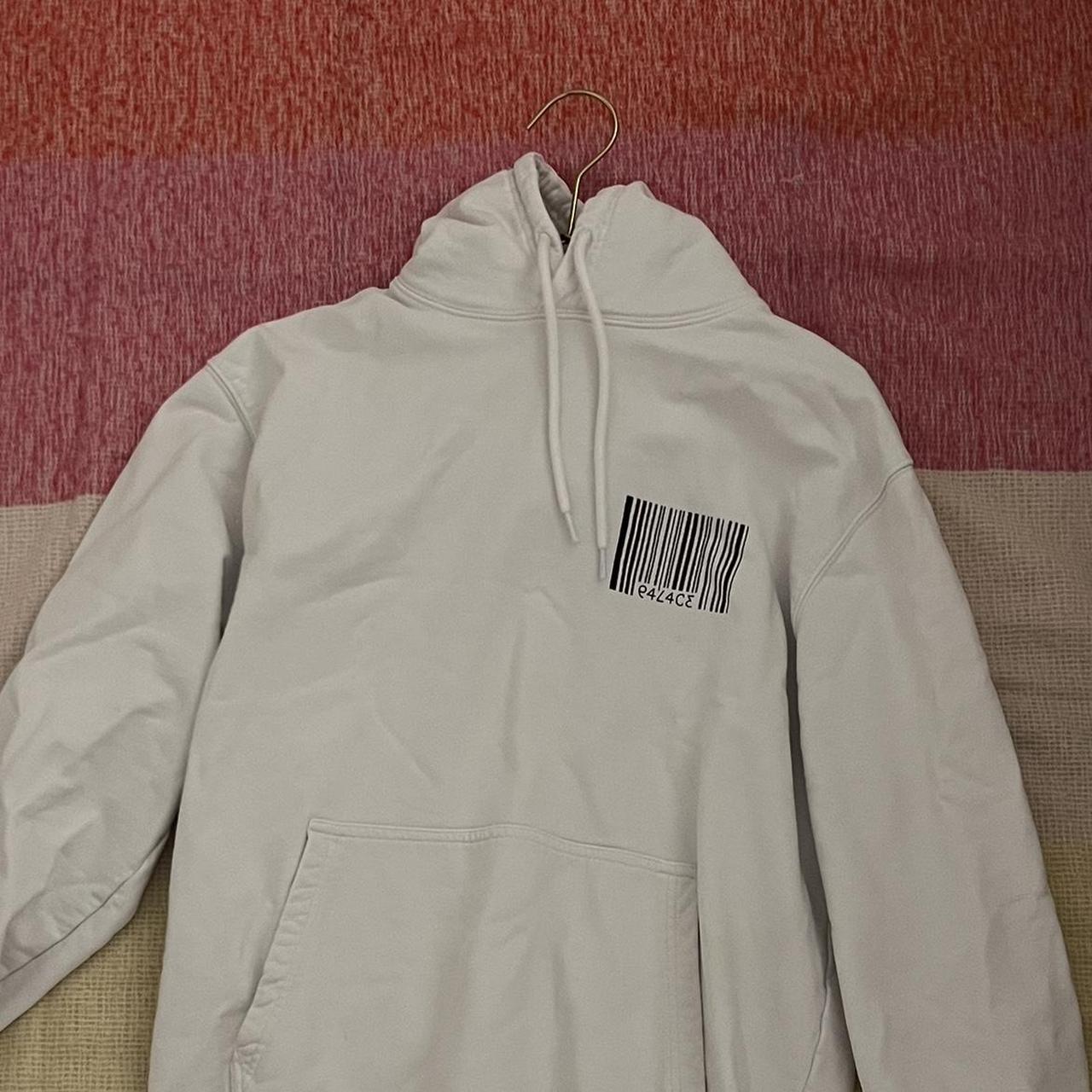 Palace barcode hoodie sale