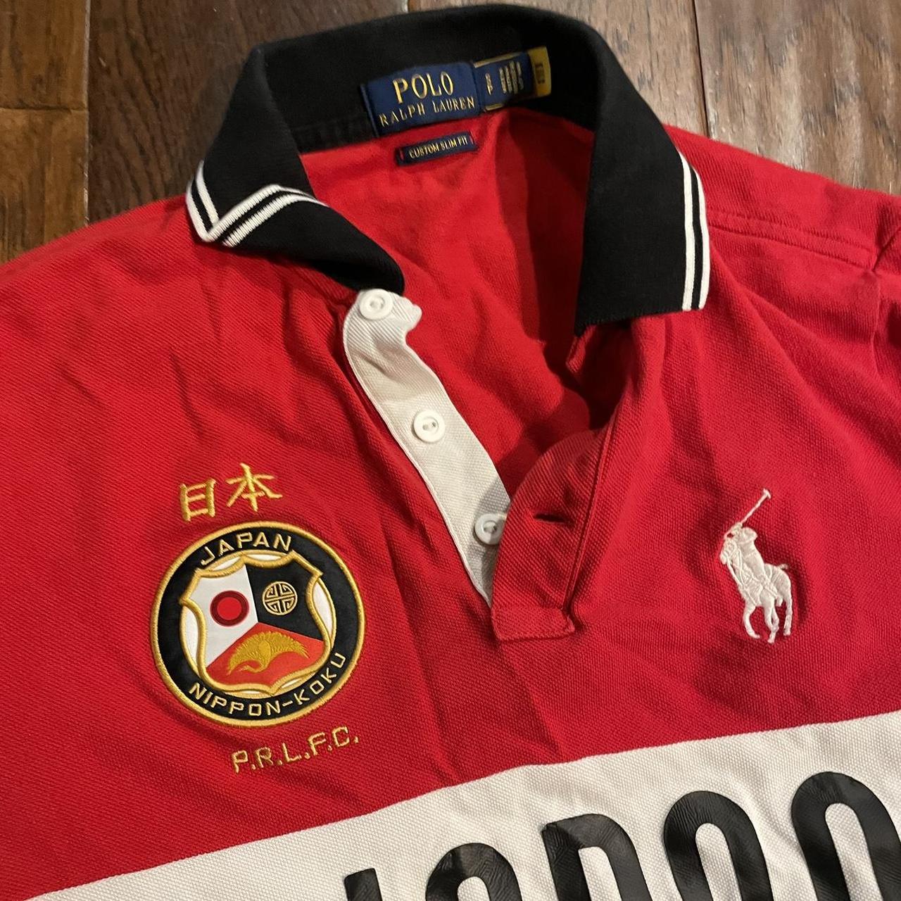Polo Ralph Lauren Japan red and white polo | Depop