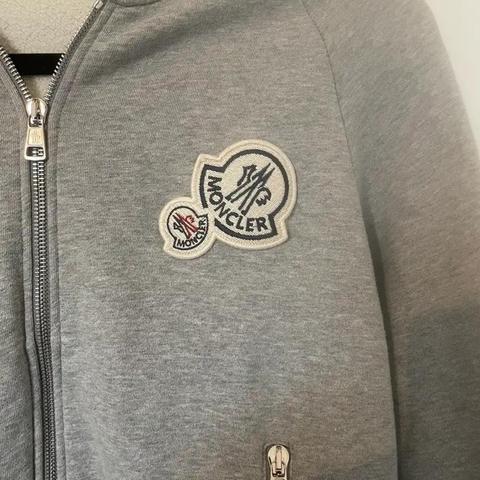 Moncler double shop logo hoodie