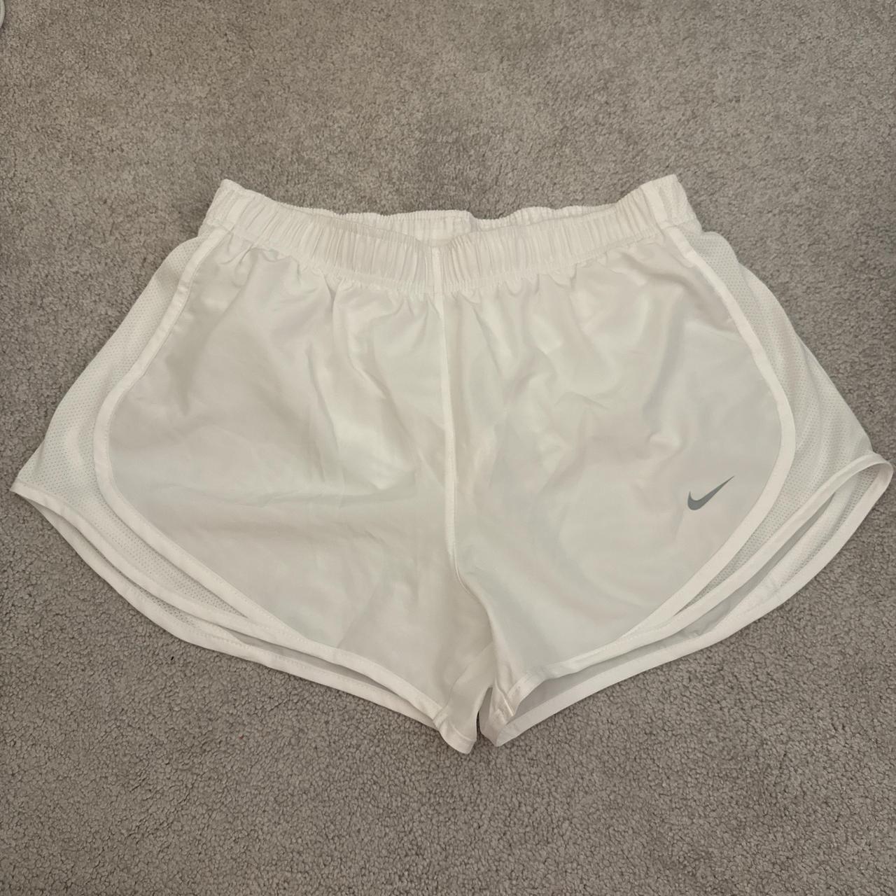 mens white dri fit shorts