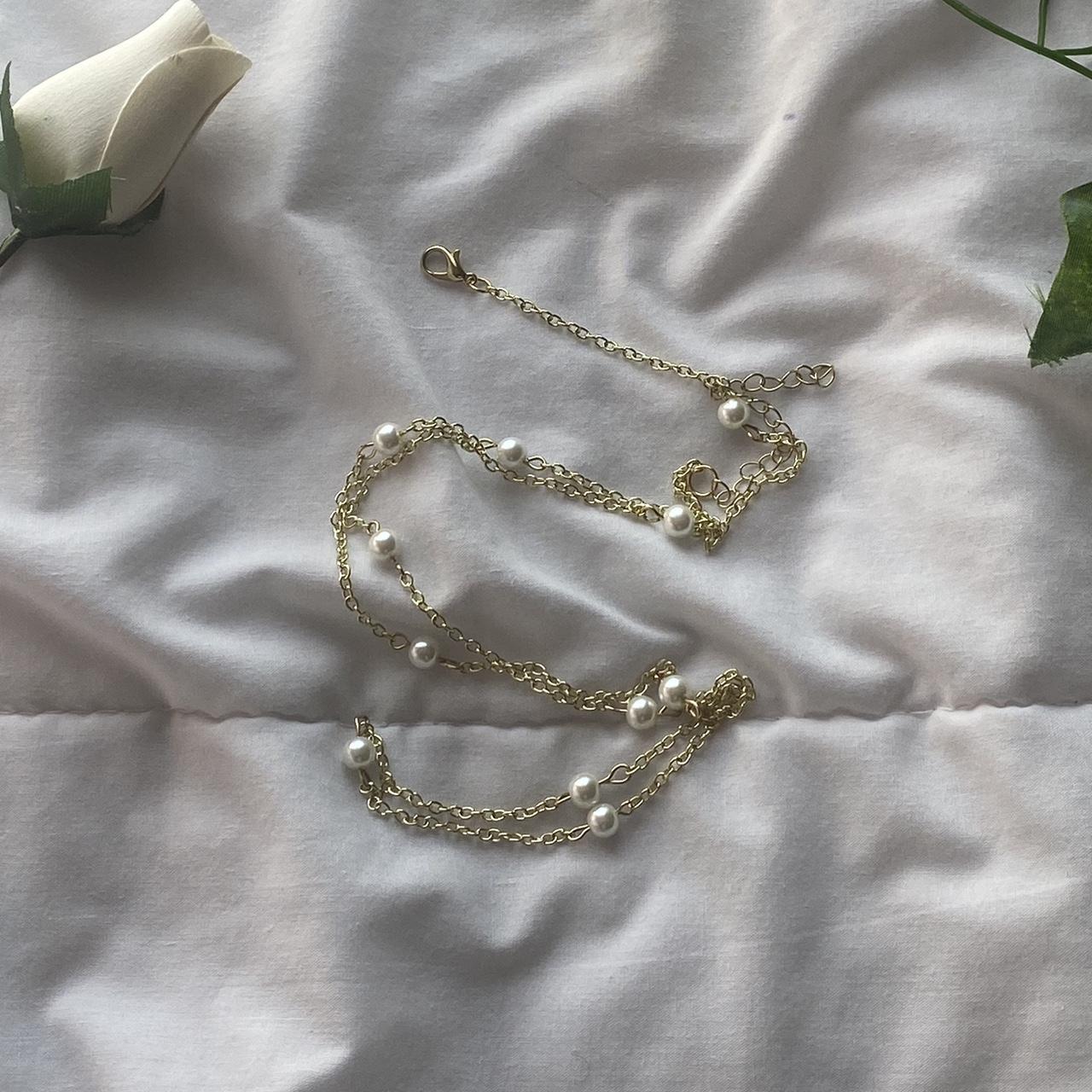 gold pearled waist chain (custom) - can be made... - Depop