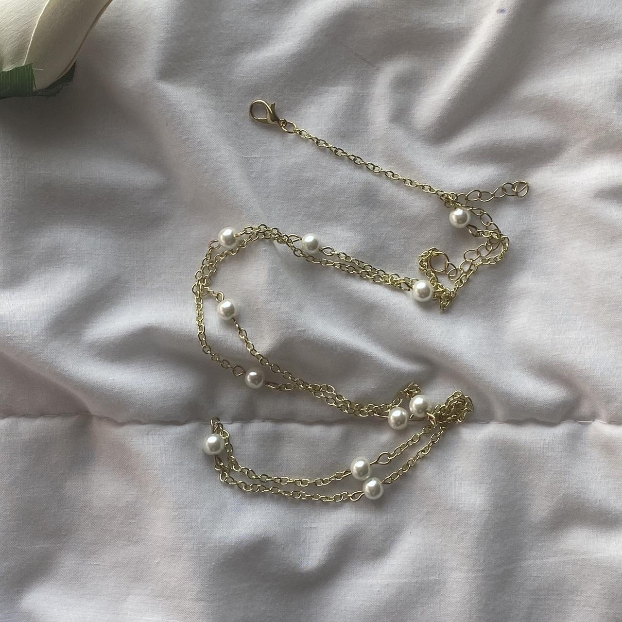 gold pearled waist chain (custom) - can be made... - Depop