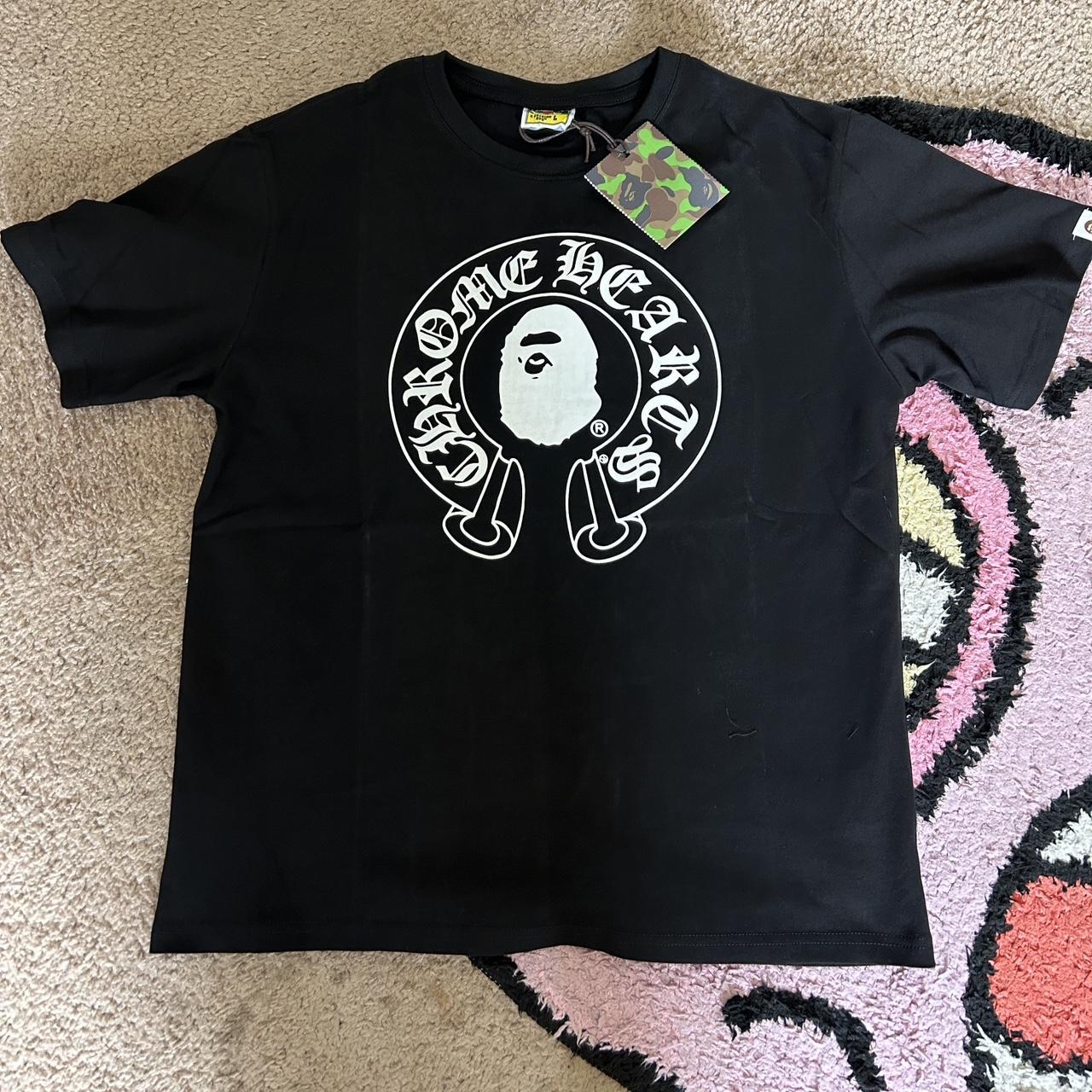 Bathing ape x chrome hearts medium but can fit small | Depop