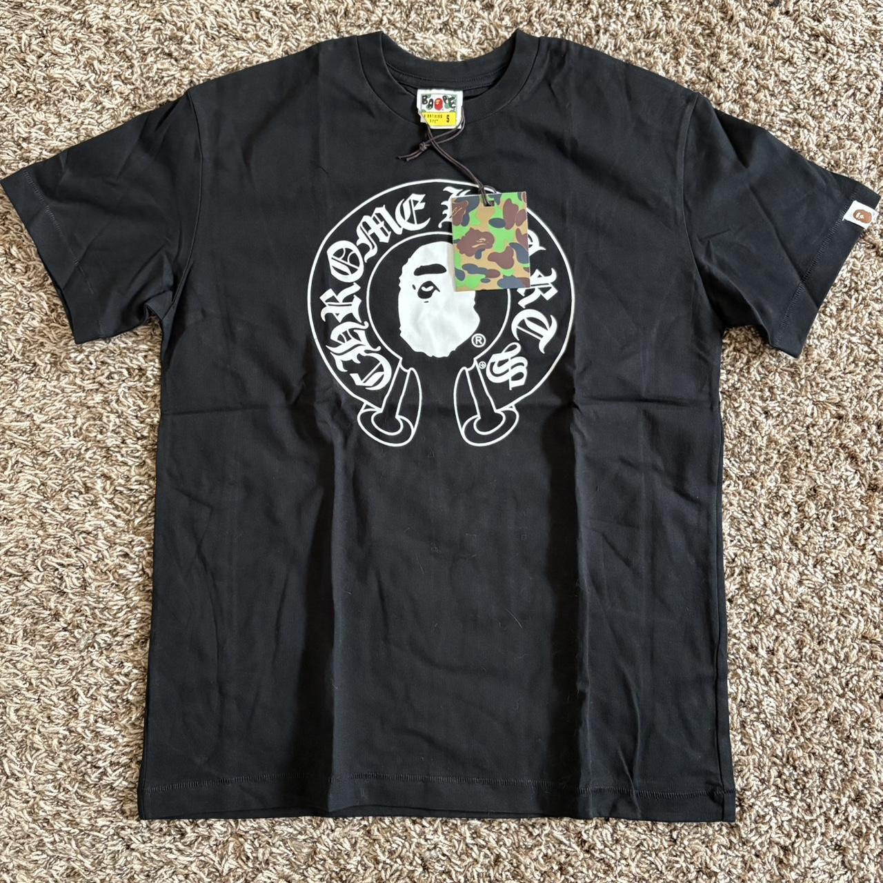 Bathing ape x chrome hearts medium but can fit small | Depop