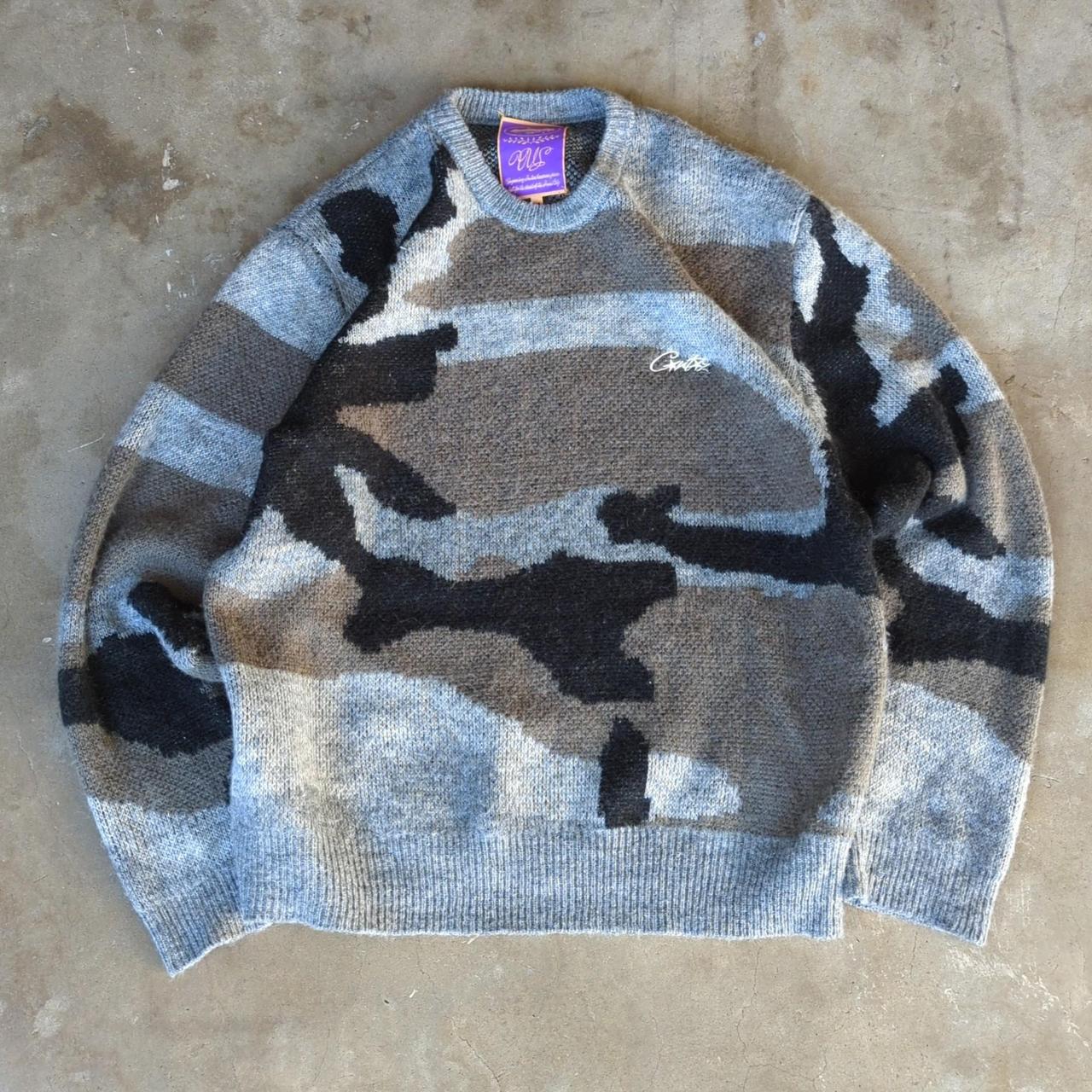 Corteiz Mohair Knit Sweater Grey Size M Neck tag | Depop