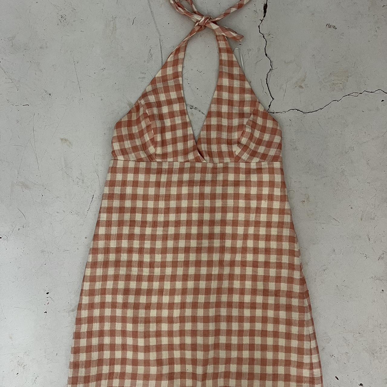 ZARA gingham dress. Lined, size L. I’d say this fits... - Depop