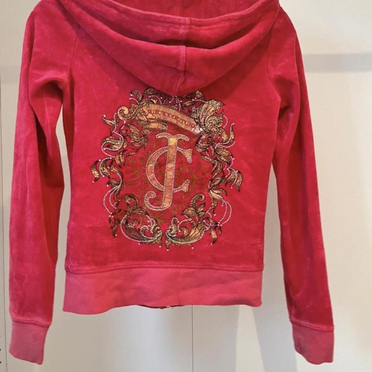 Juicy Couture Womens Pink And Red Jacket Depop 8340