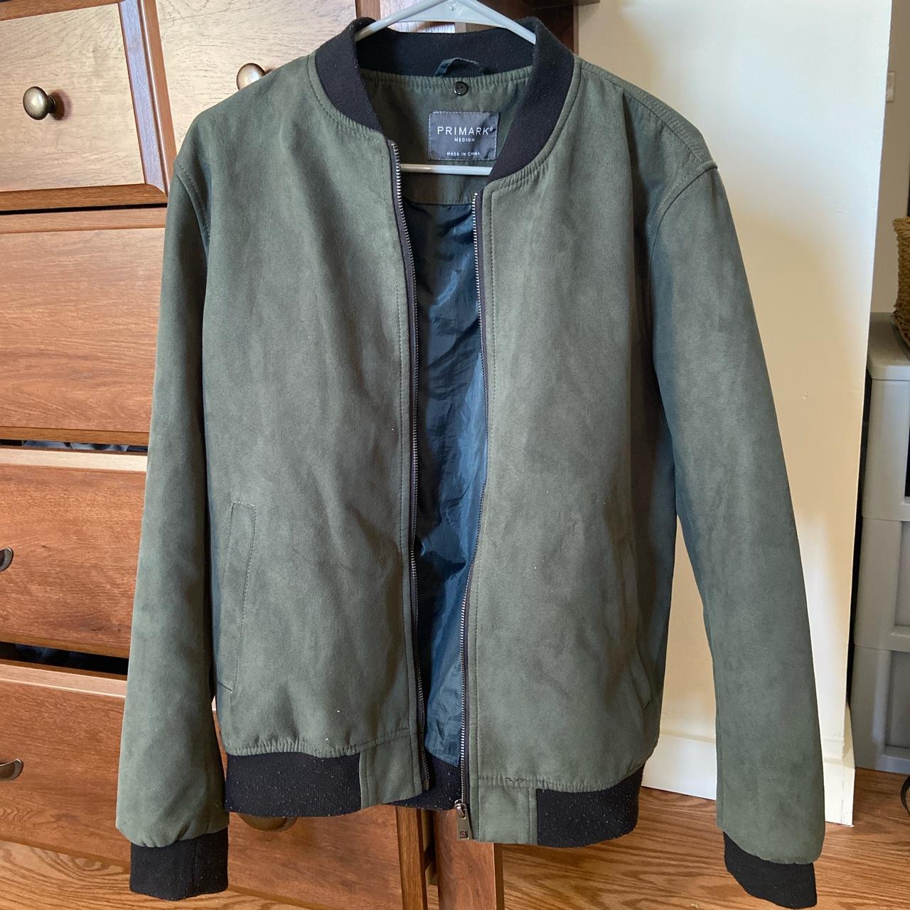 Primark Men's Green and Khaki Jacket Depop