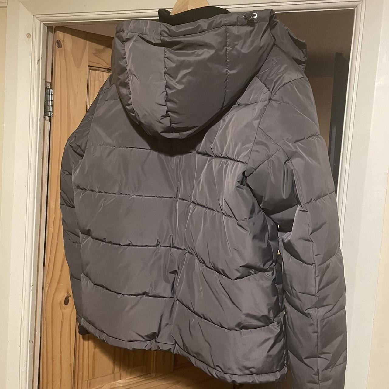 Benjart Grey Puffer jacket Condition 8.5/10 Slight... - Depop