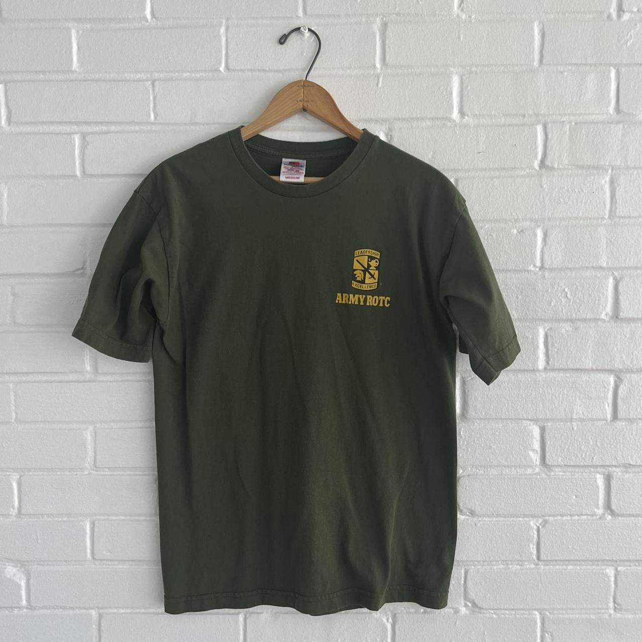 Vintage Army ROTC Tee Shirt with Leadership... - Depop