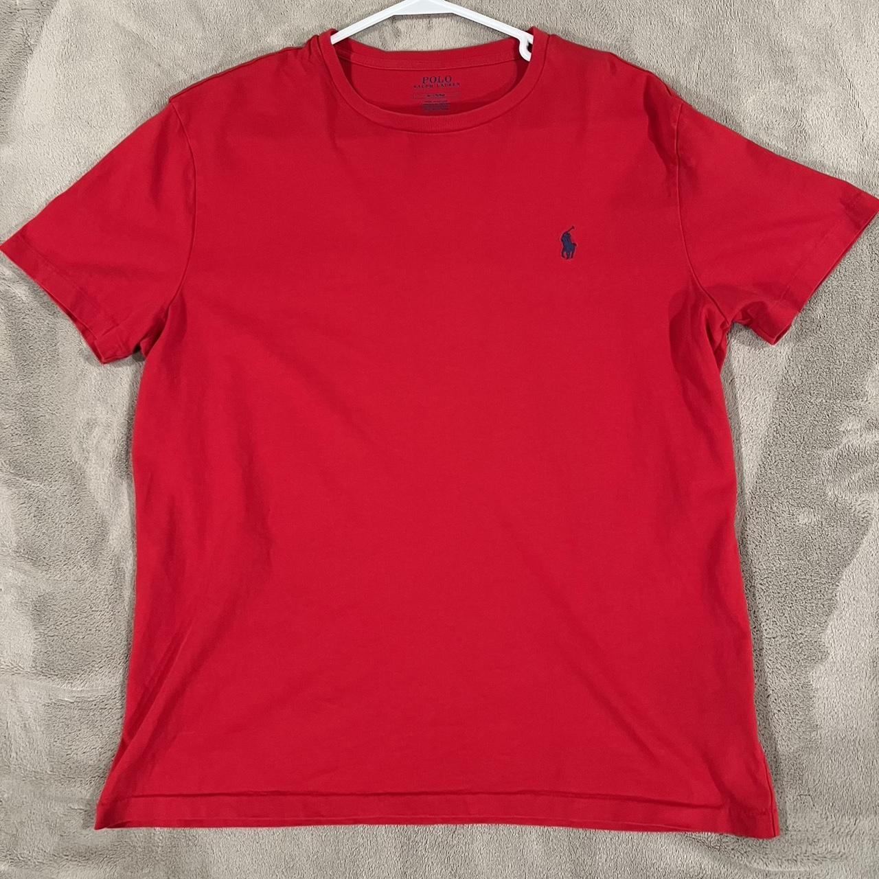 Polo Ralph Lauren Men's Red T-shirt | Depop