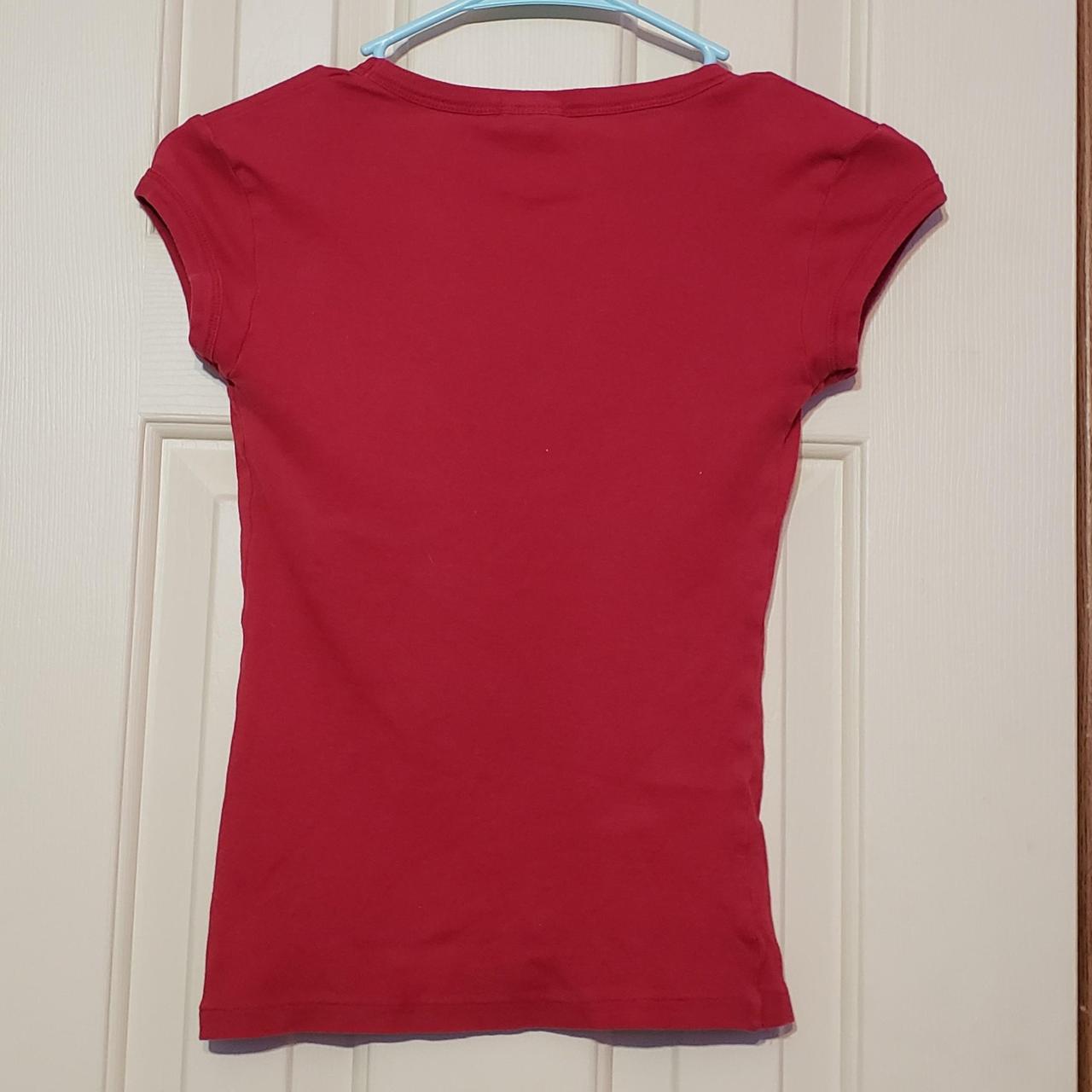 Old Navy Women's Red and Pink Shirt Depop