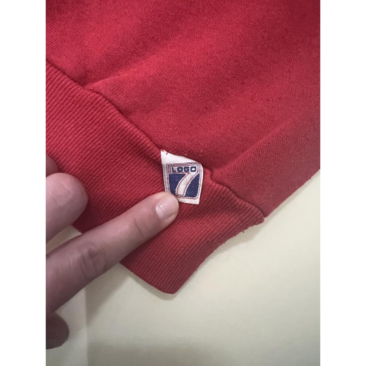 Logo 7 Men's Sweatshirt - Red - L – VINTAGE Bosto… - image 4
