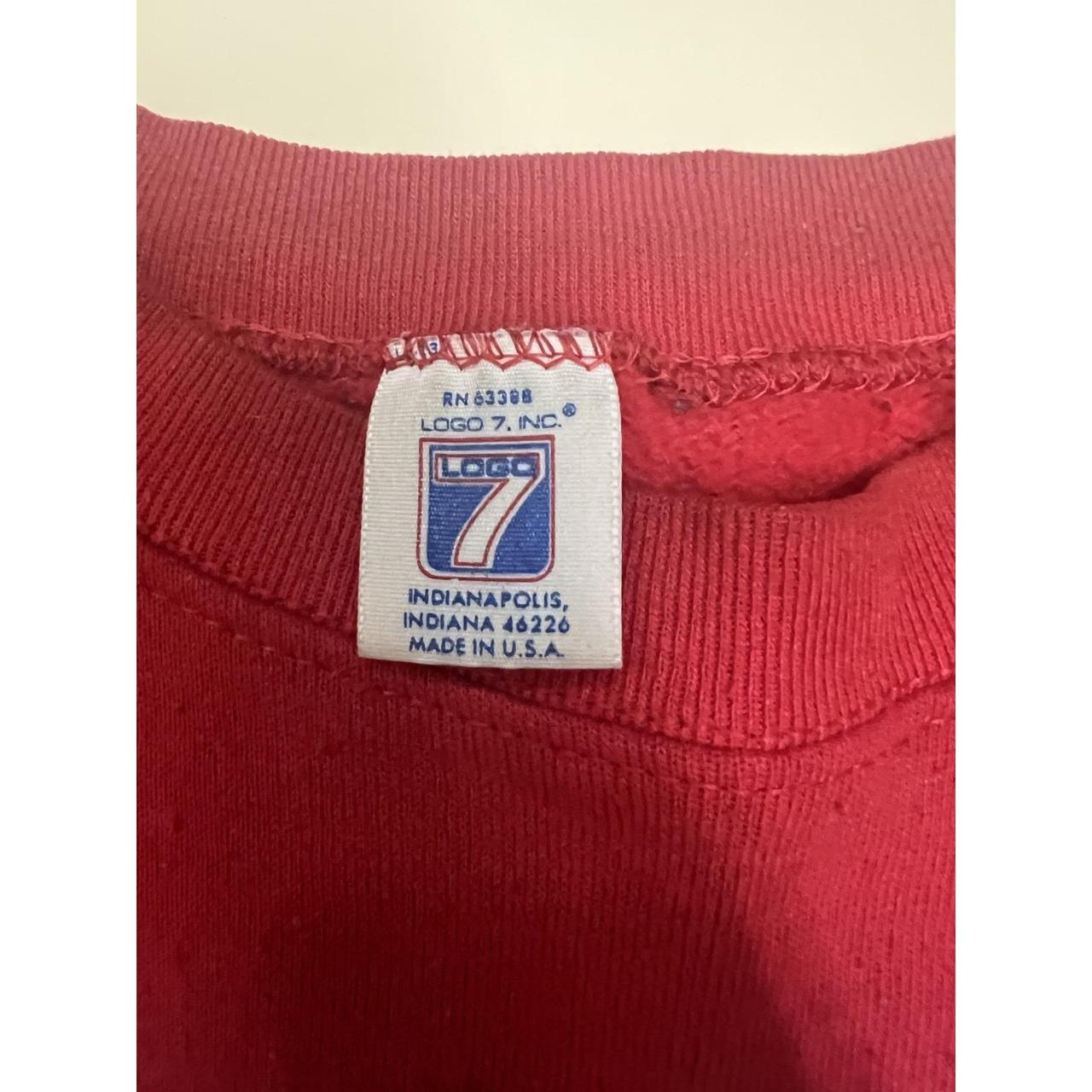 Logo 7 Men's Sweatshirt - Red - L – VINTAGE Bosto… - image 8