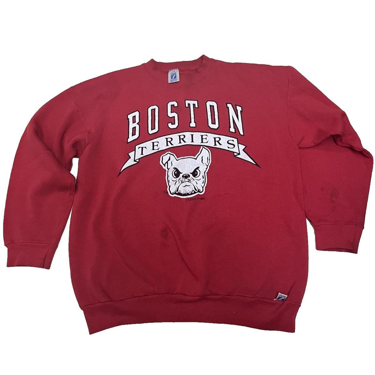 Logo 7 Men's Sweatshirt - Red - L – VINTAGE Bosto… - image 1