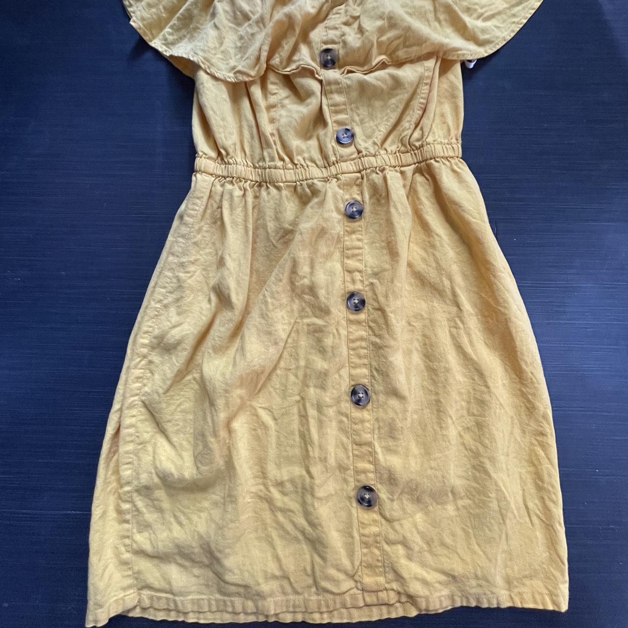 Guess yellow offshoulder dress • 🤍 The color is... Depop