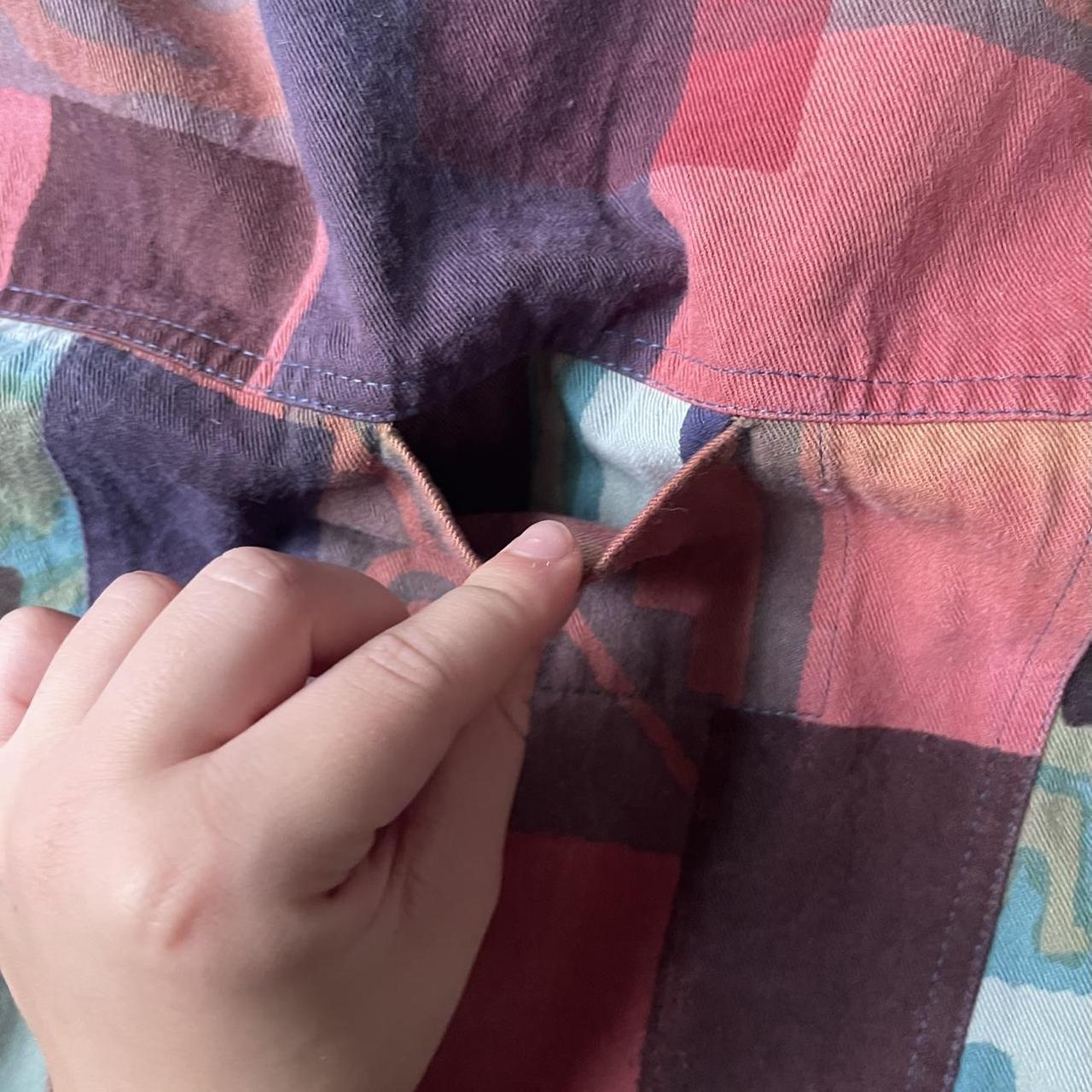 Women's Jacket - Multi - M – Unique patchwork den… - image 4