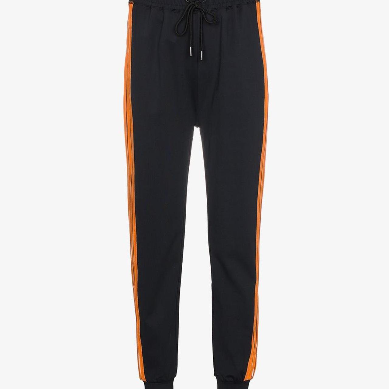 Ganni Tracksuit Size 40 Black with orange/sheer... - Depop