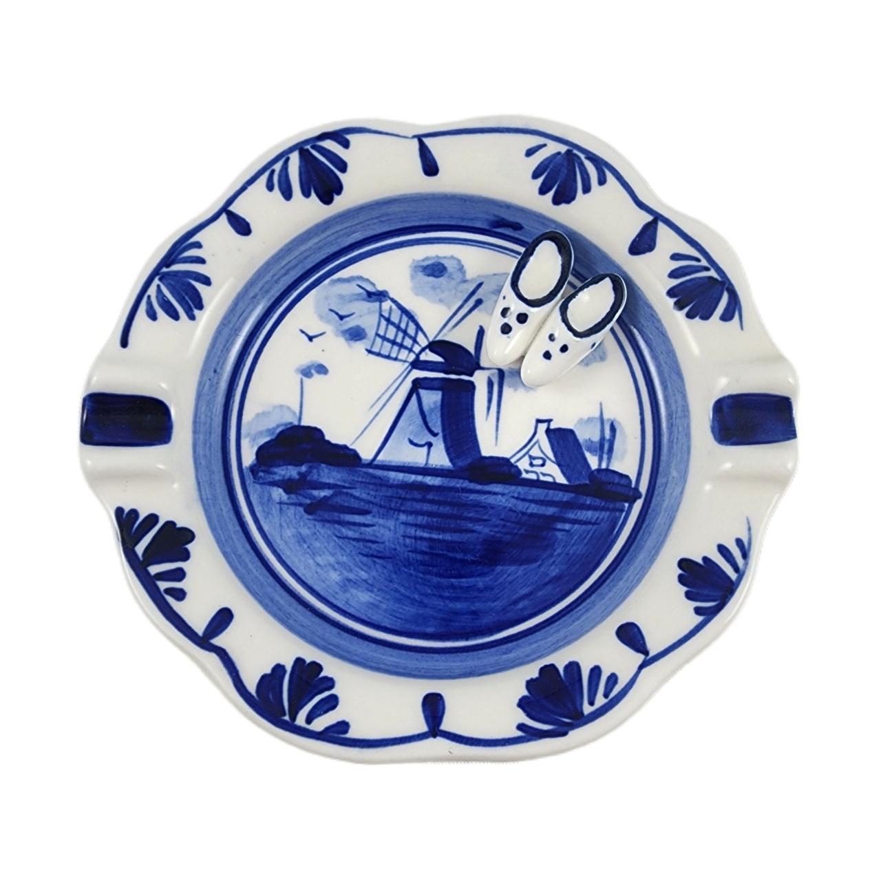 Vintage Delft Blue Holland Porcelain Hand Painted... - Depop