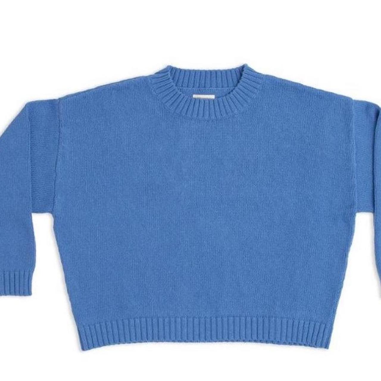 ISO James Street Blake Sweater in Santorini blue in... - Depop