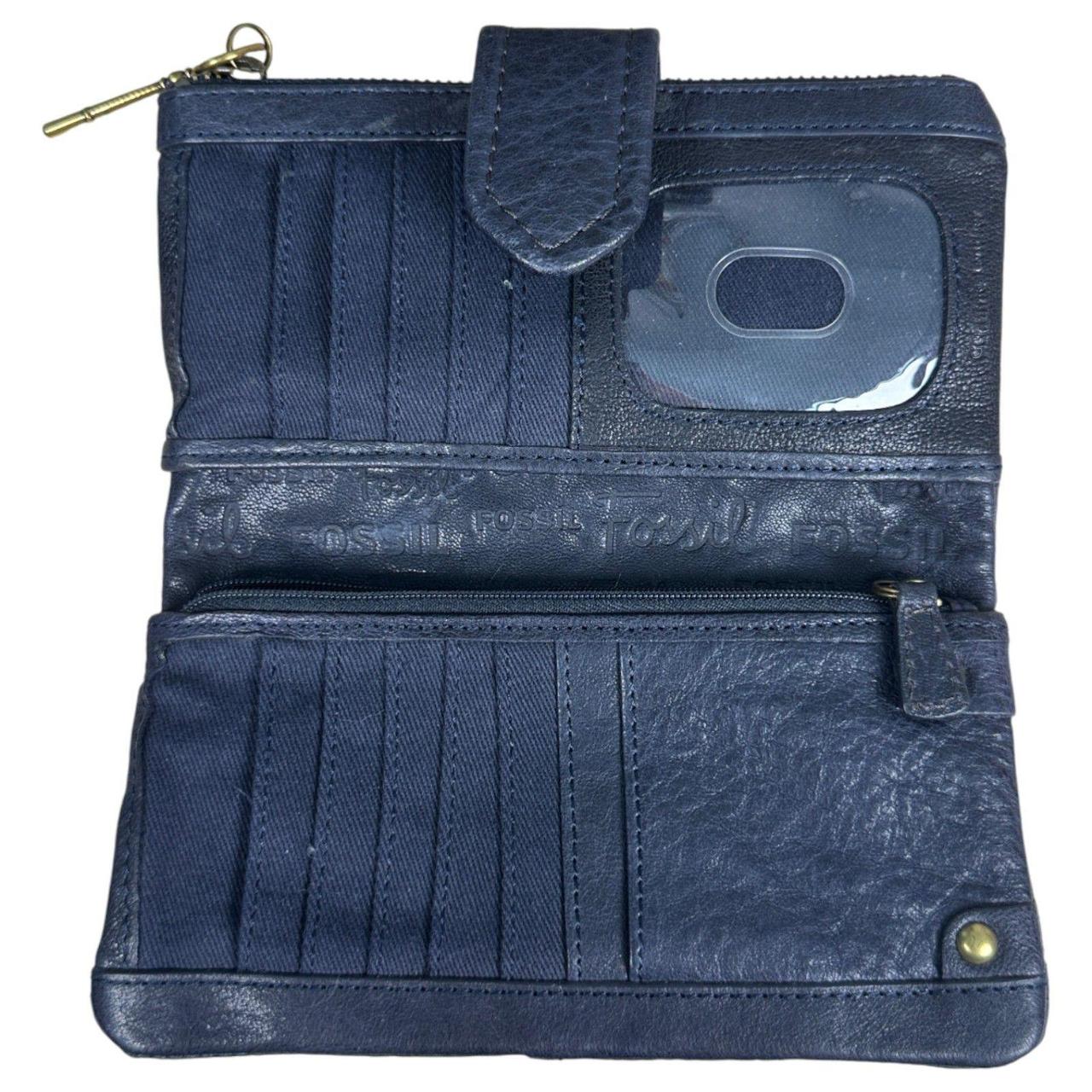 Fossil Women's Wallet - Blue – Fossil Navy Blue P… - image 5