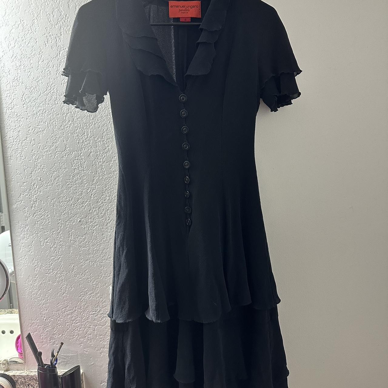 Emanuel Ungaro Women's Black Dress