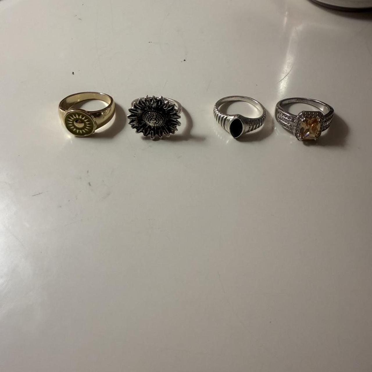 Women's Ring - Multi/Silver – sliver ring bundle … - image 1