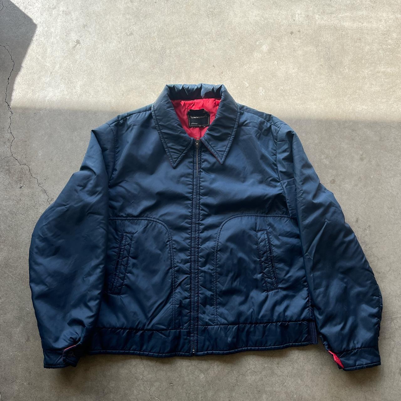 JCPenney Men's Burgundy and Blue Jacket Depop