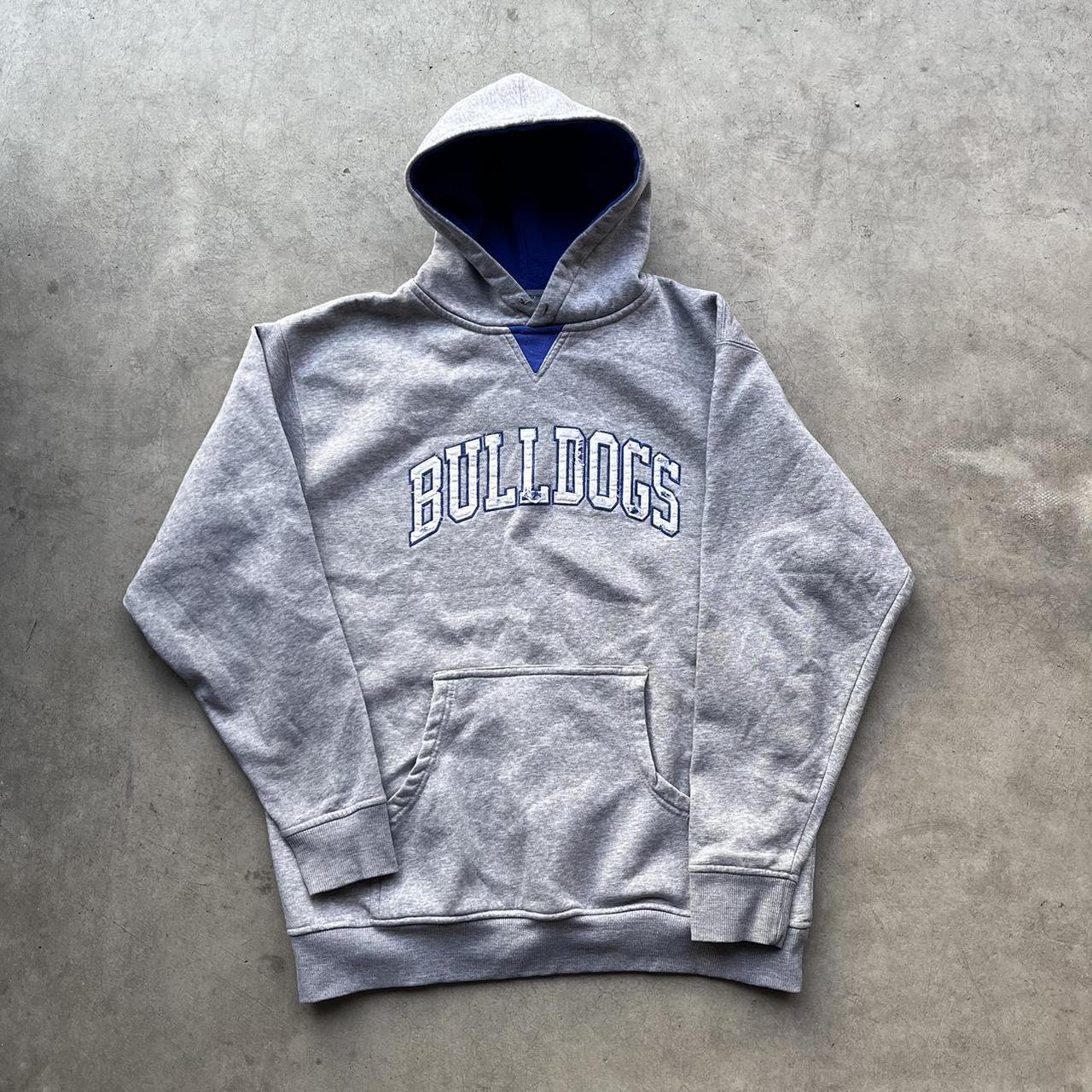 Vintage Bulldogs Hoodie tagged size small fits like... - Depop