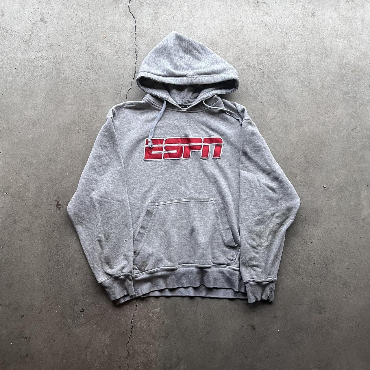 Vintage Espn Hoodie medium 21x24 vintage vtg Depop