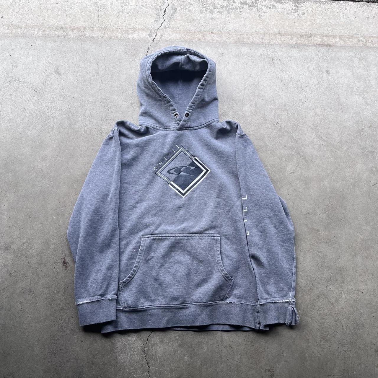 O'Neill Men's Grey and Blue Hoodie