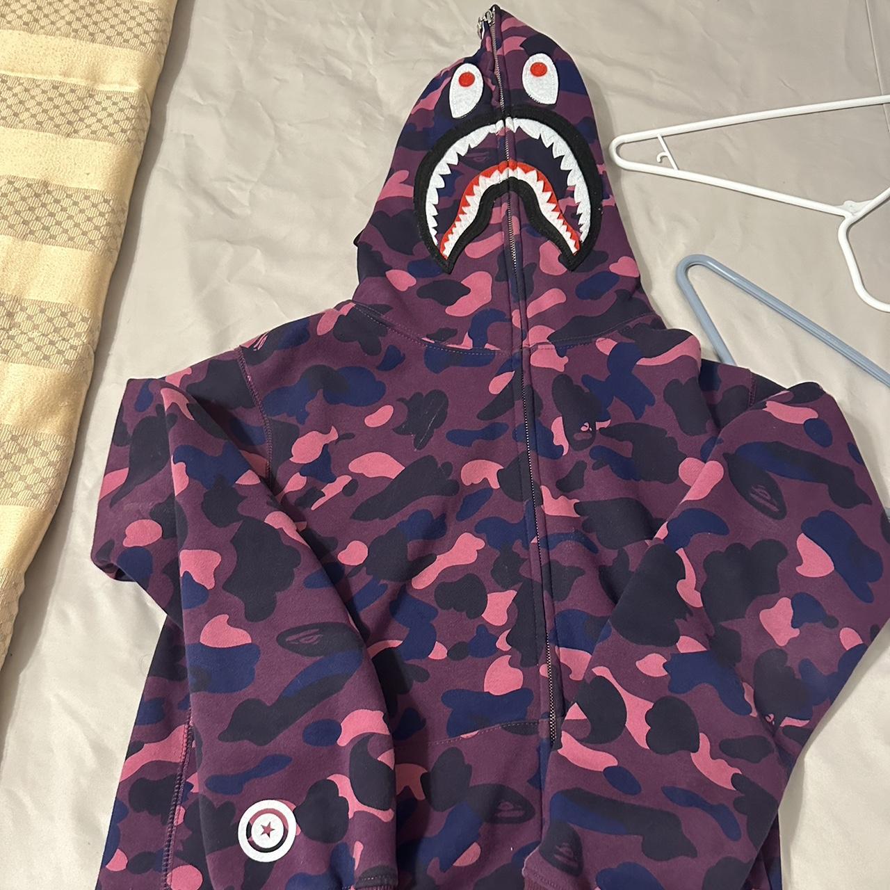 Purple Bape Hoodie Used like twice No tags Size M... - Depop