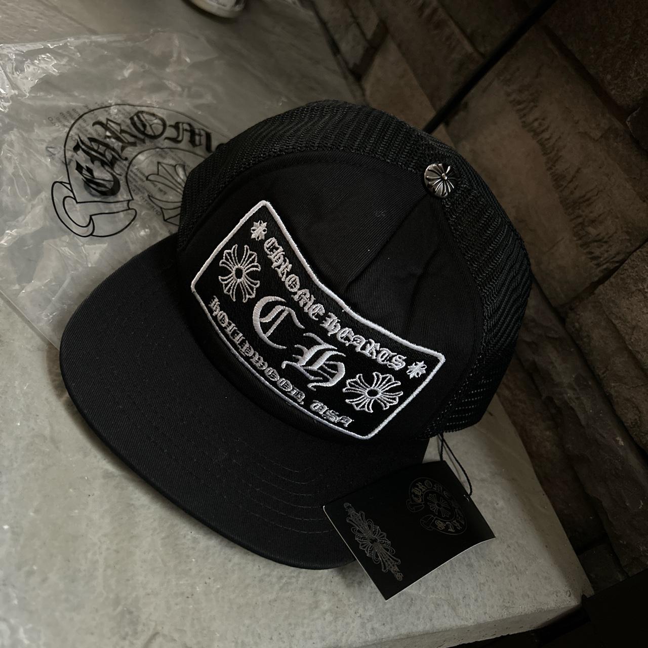 Chrome Hearts Men's Black Hat | Depop