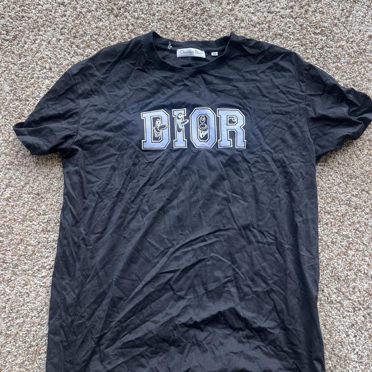 Dior Tee Fits like M men Condition 9/10 Message... - Depop