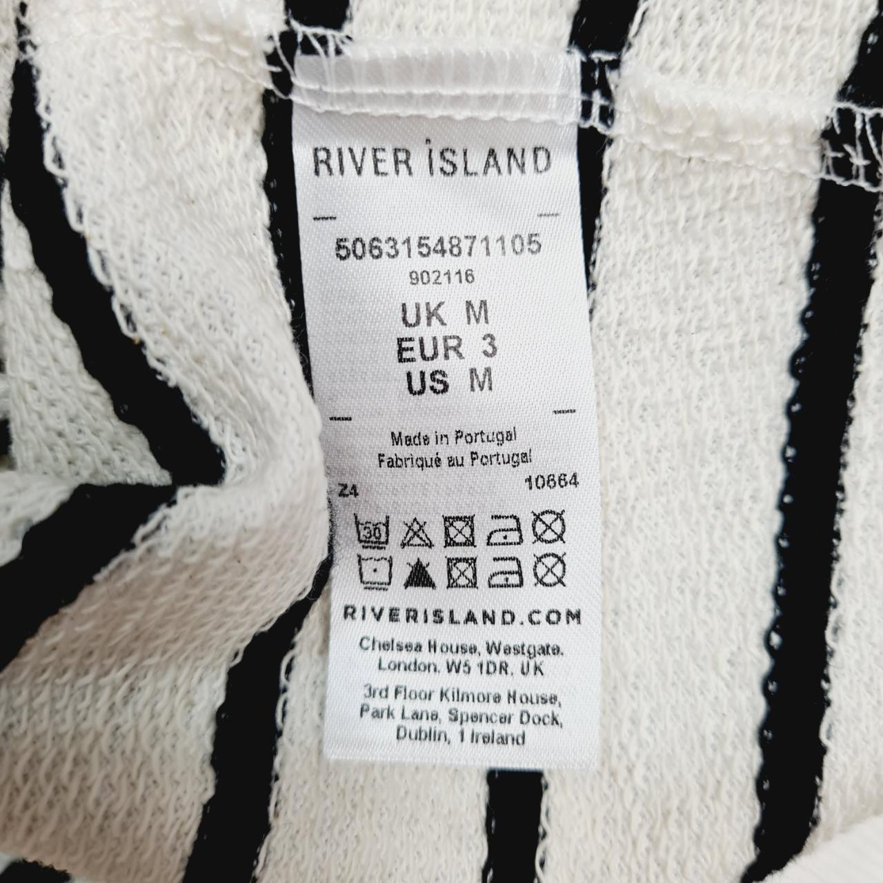 River island black hot sale and white jumper