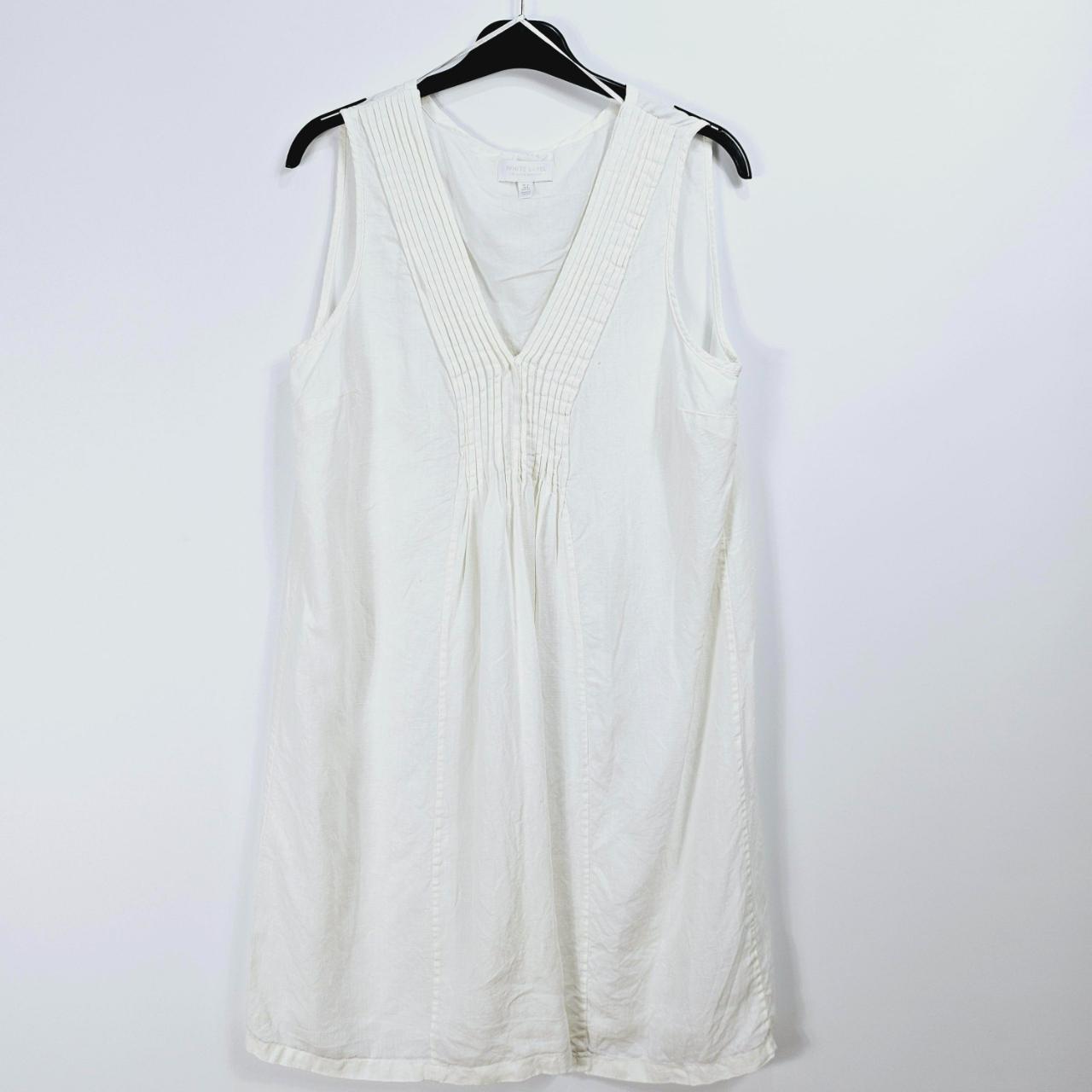 The White Company White Linen Dress Size UK 12 Depop