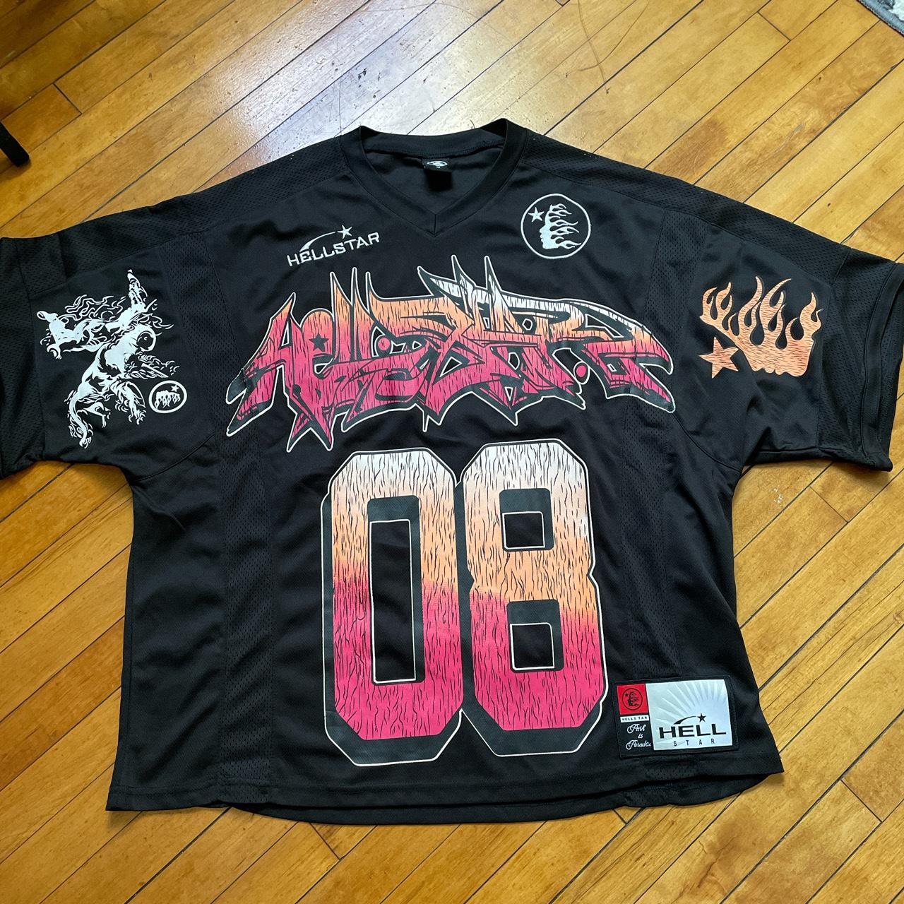 Vintage hellstar jersey sz M (runs a little big) - Depop