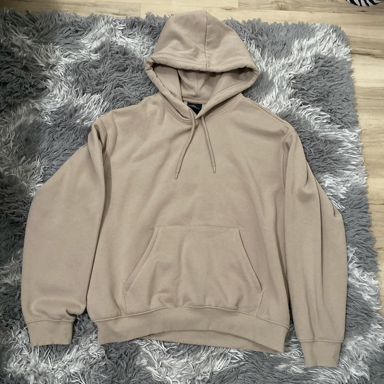 Men's Cream and Khaki Hoodie | Depop