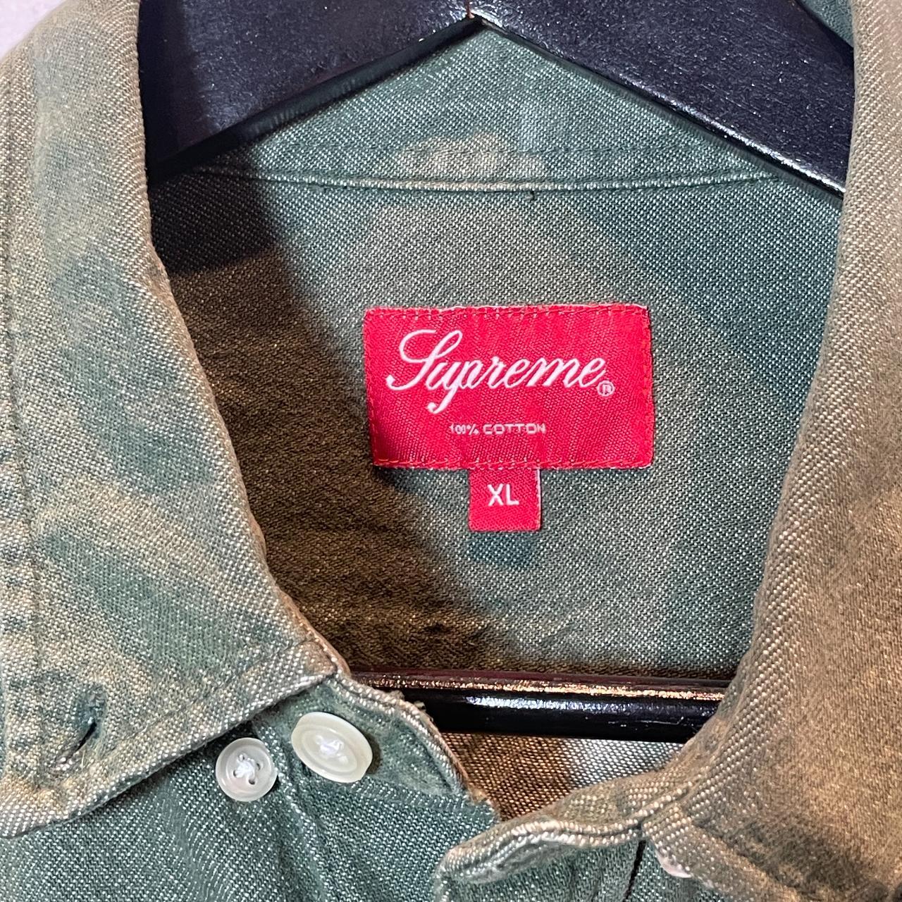 Supreme New York Long Sleeve Denim Shirt, Size...