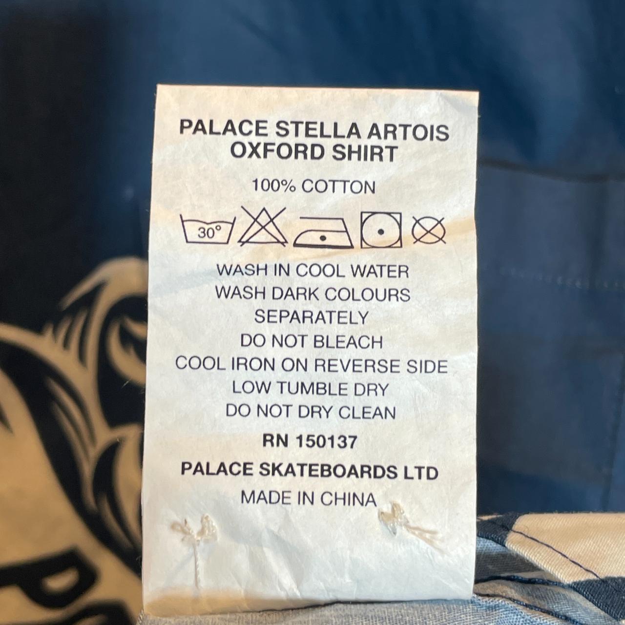 Palace Stella Artois Oxford Shirt Size XL worn... - Depop