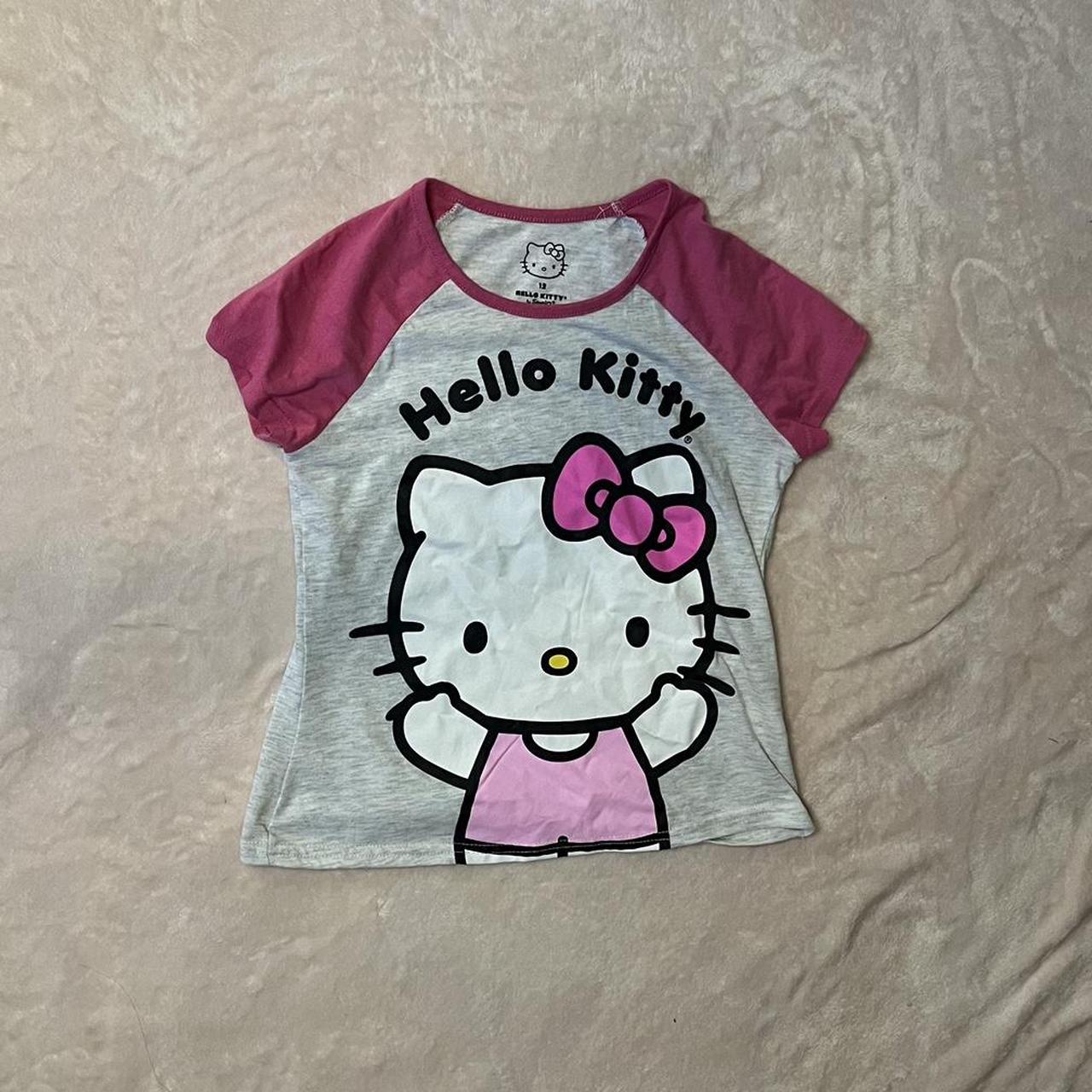 hello kitty crop top - children’s size 12 but best... - Depop