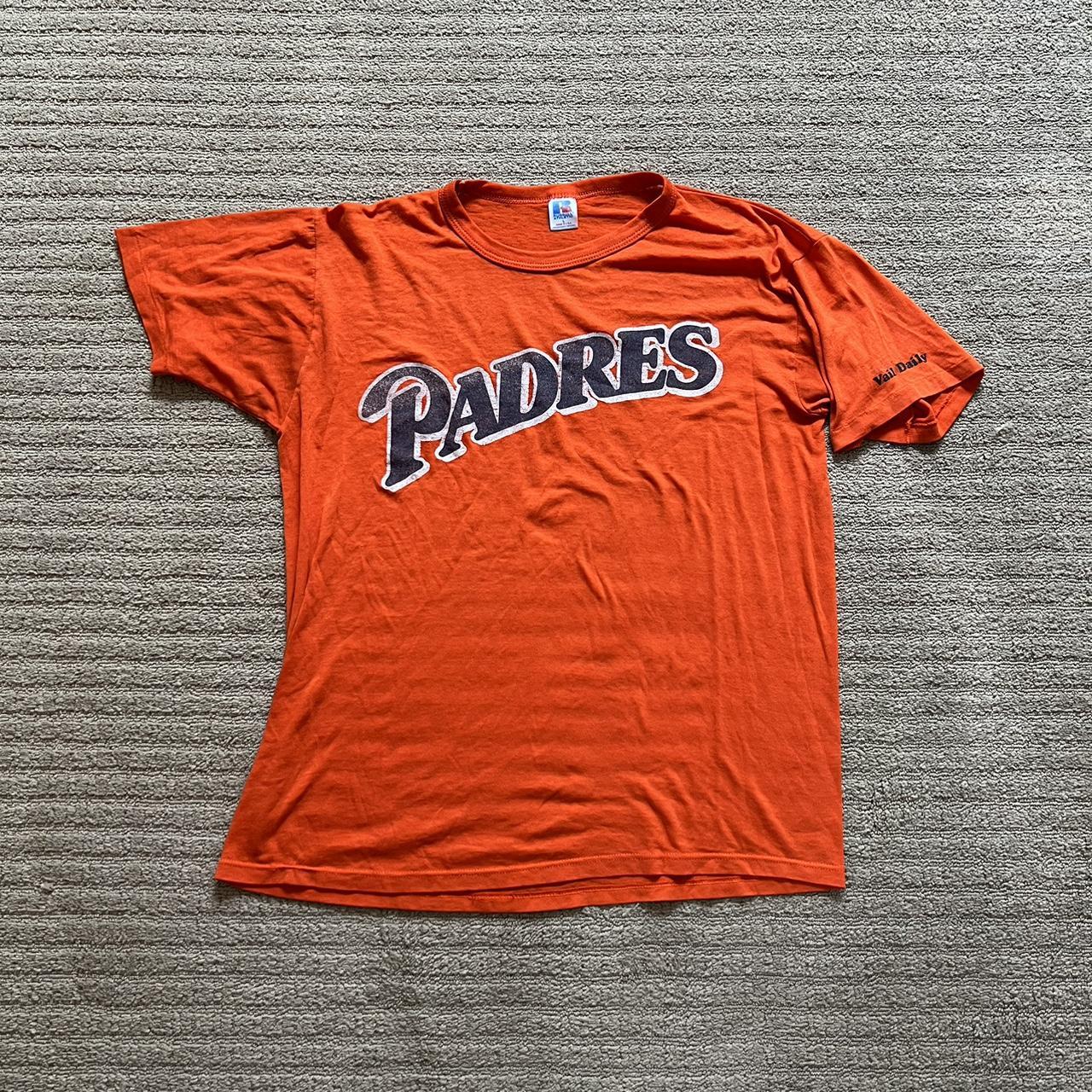 San Diego Padres Russell Athletic Single stitch tee - Depop