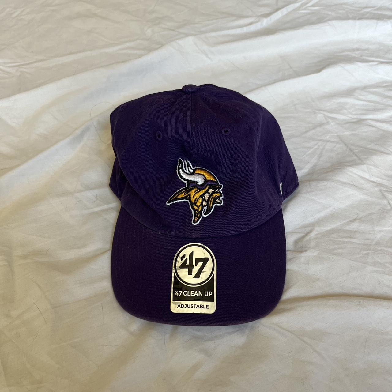 Men's Black Minnesota Vikings Blackball Mesh Adjustable Hat - OSFA 