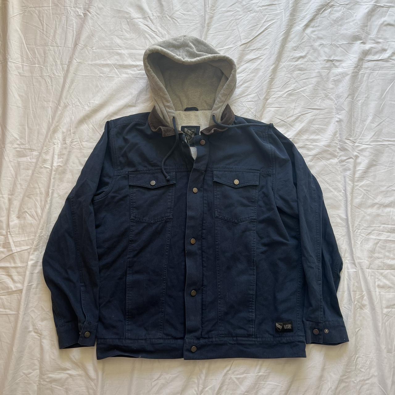 Vans AV hooded jacket Mens XL corduroy collar, full... - Depop